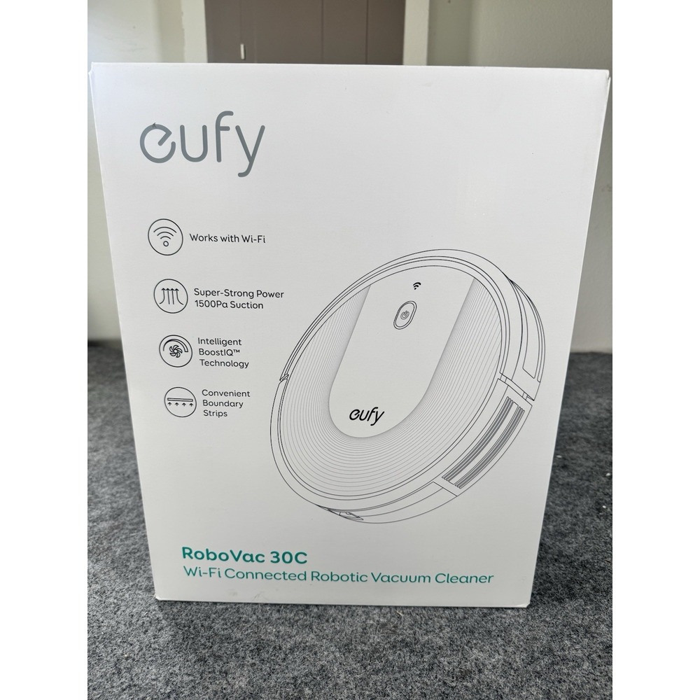 Eufy RoboVac 30C Wi-Fi Robot Vacuum Cleaner T2118 BoostIQ 1500Pa New Open Box